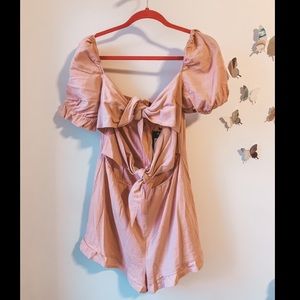 NWT Nasty Gal Pink Romper